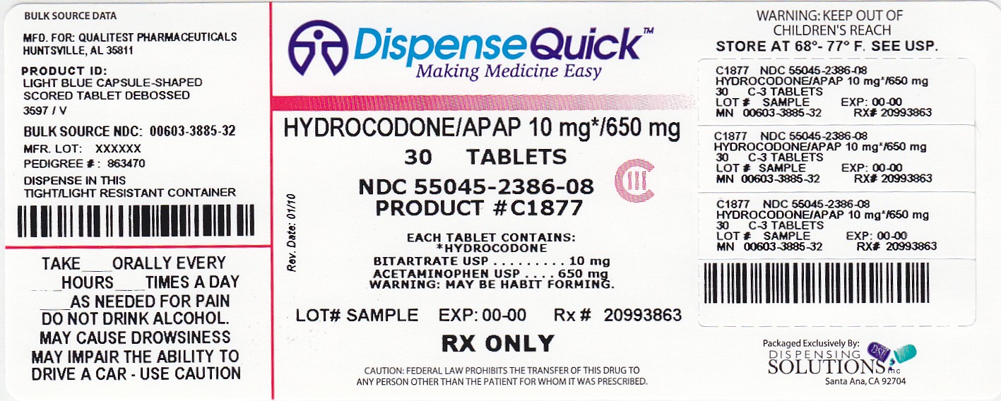 Hydrocodone Bitartrate And Acetaminophen